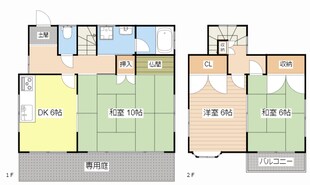 川辺島田様貸家の物件間取画像